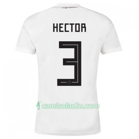 Camisolas de Futebol Alemanha Hector 3 Equipamento Principal Copa do Mundo 2018 Manga Curta